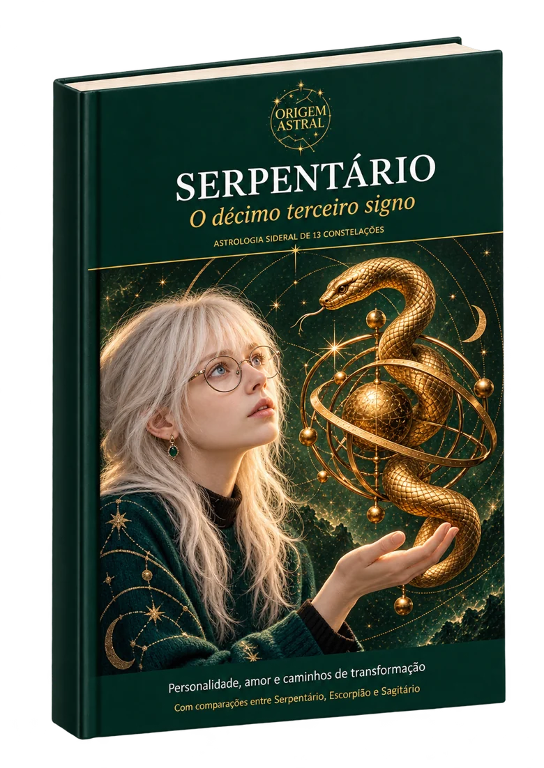 Capa da edição Serpentário: a personagem e a serpente dourada